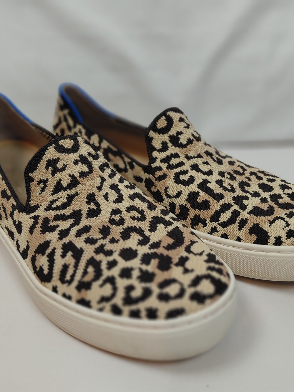 Rothy's Slip On Leopard Print Shoes Women's Size 8